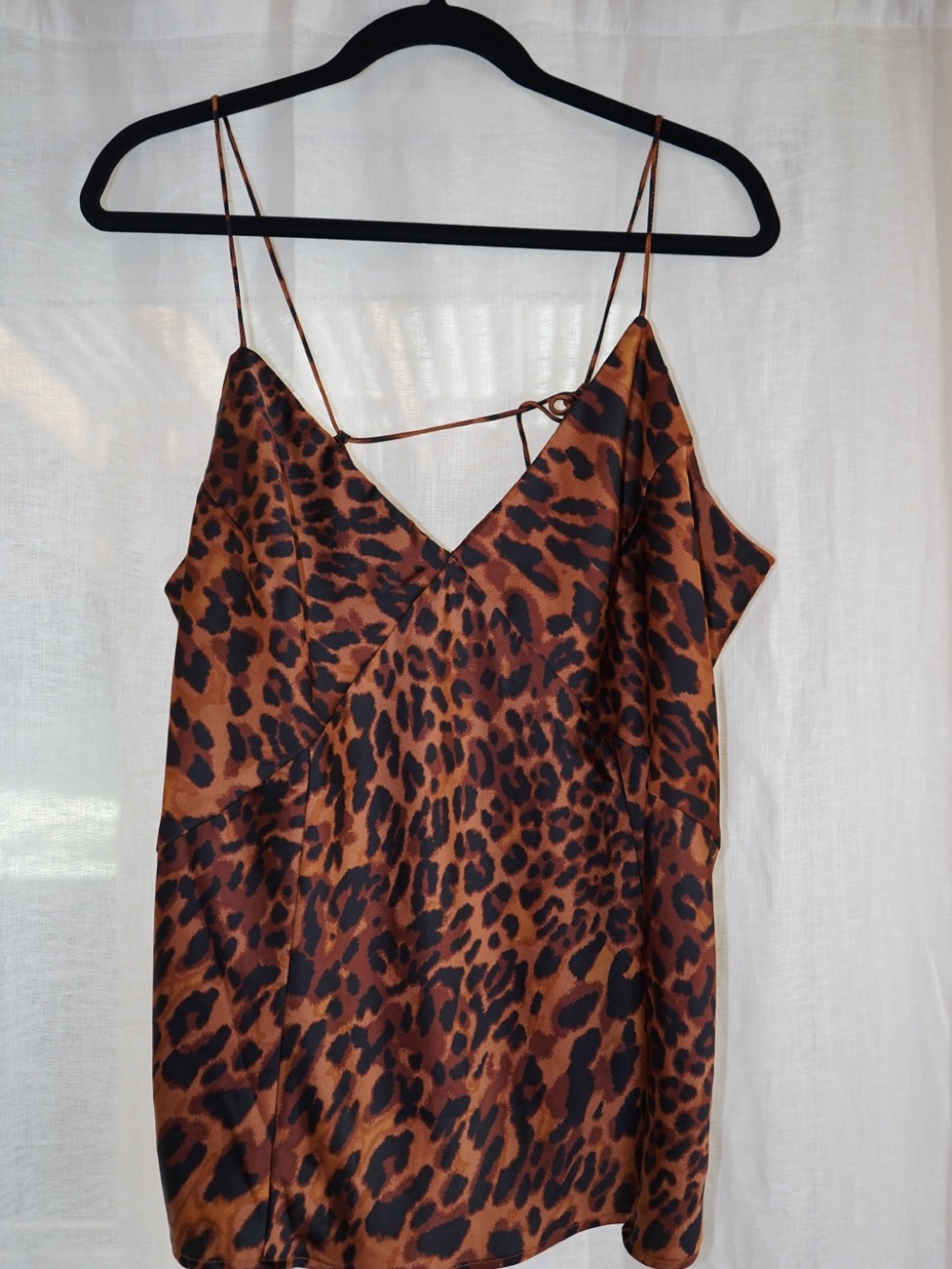 a new day Leopard-Print Satin Cami Top - Brown & Black